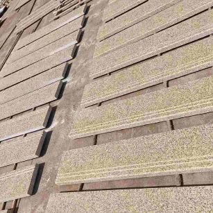 黄山 黄金麻花岗岩光面楼梯踏步