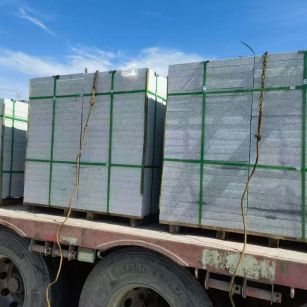 黄山 芝麻白花岗岩地铺石装车日常