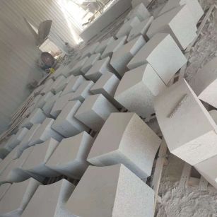 黄山 白麻花岗岩异形坐凳