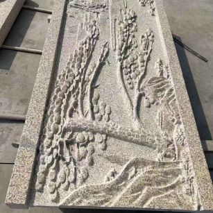 黄山 黄金麻雕刻板浮雕迎客松