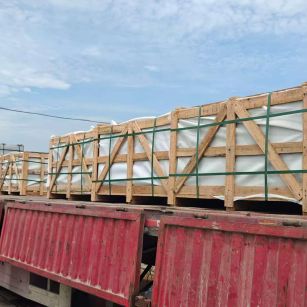 黄山 芝麻白花岗岩地铺石出口专车-泰国游