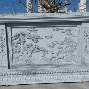 黄山 芝麻白大型照壁，屏风，影壁