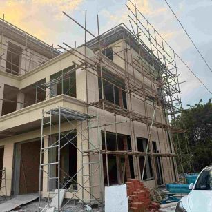 黄山 黄金麻荔枝面花岗岩外墙干挂