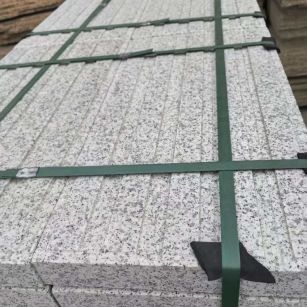 黄山 白麻花岗岩直行盲道石，盲条，地铺石