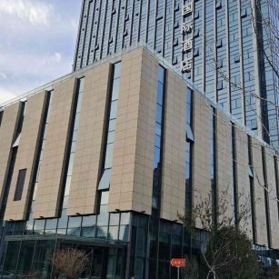 黄山 黄金麻花岗岩外墙干挂