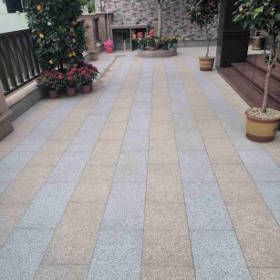 黄山 黄金麻白麻荔枝面庭院铺装展示