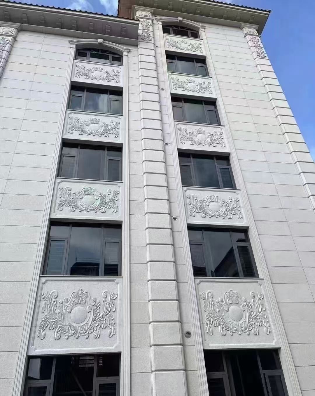 黄山 白麻荔枝面花岗岩别墅外墙干挂