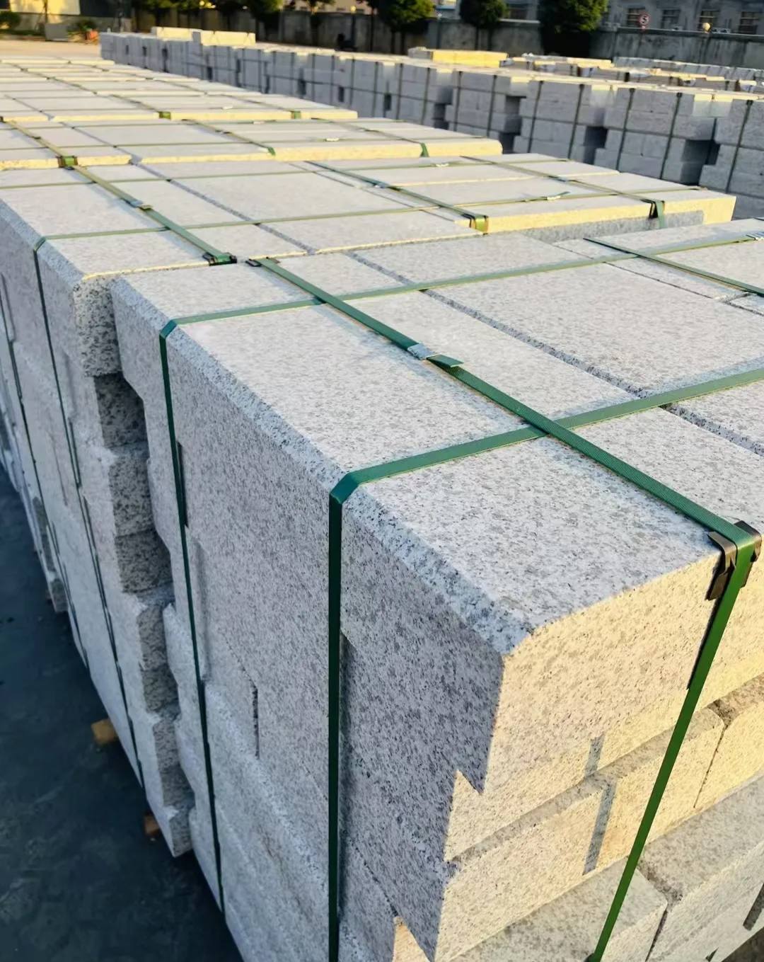 黄山 白麻花岗岩路沿石，马路牙子，路缘石，平石，立缘石等