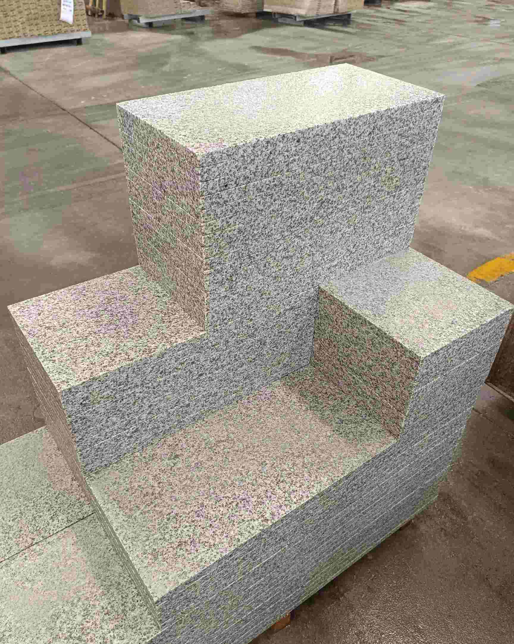 黄山 白麻花岗岩荔枝面地铺石