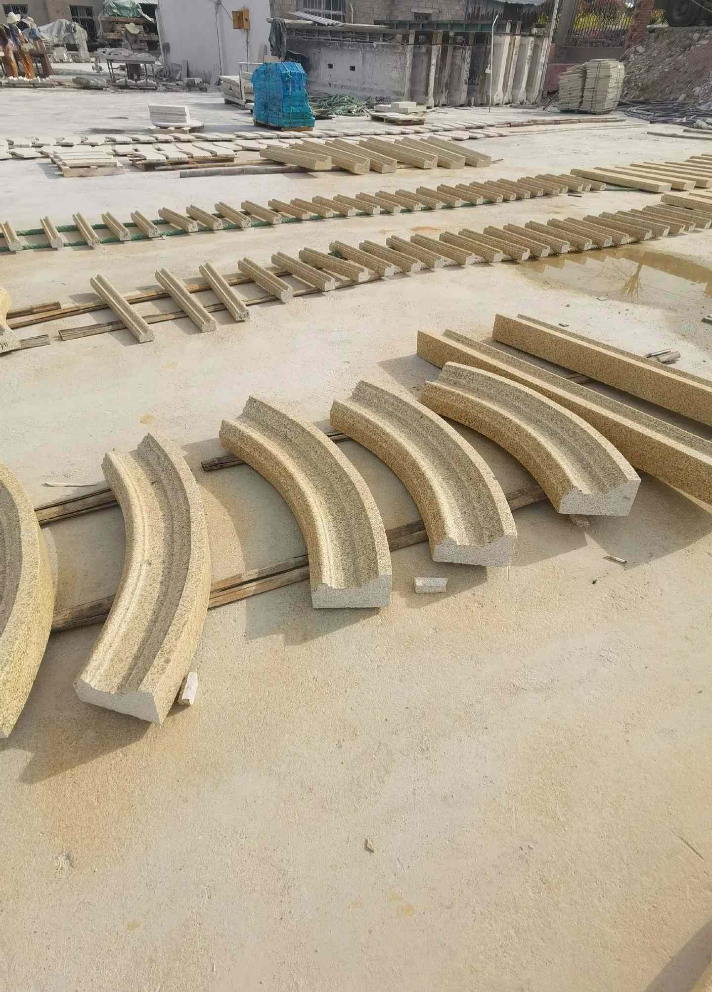 黄山 黄金麻花岗岩别墅线条