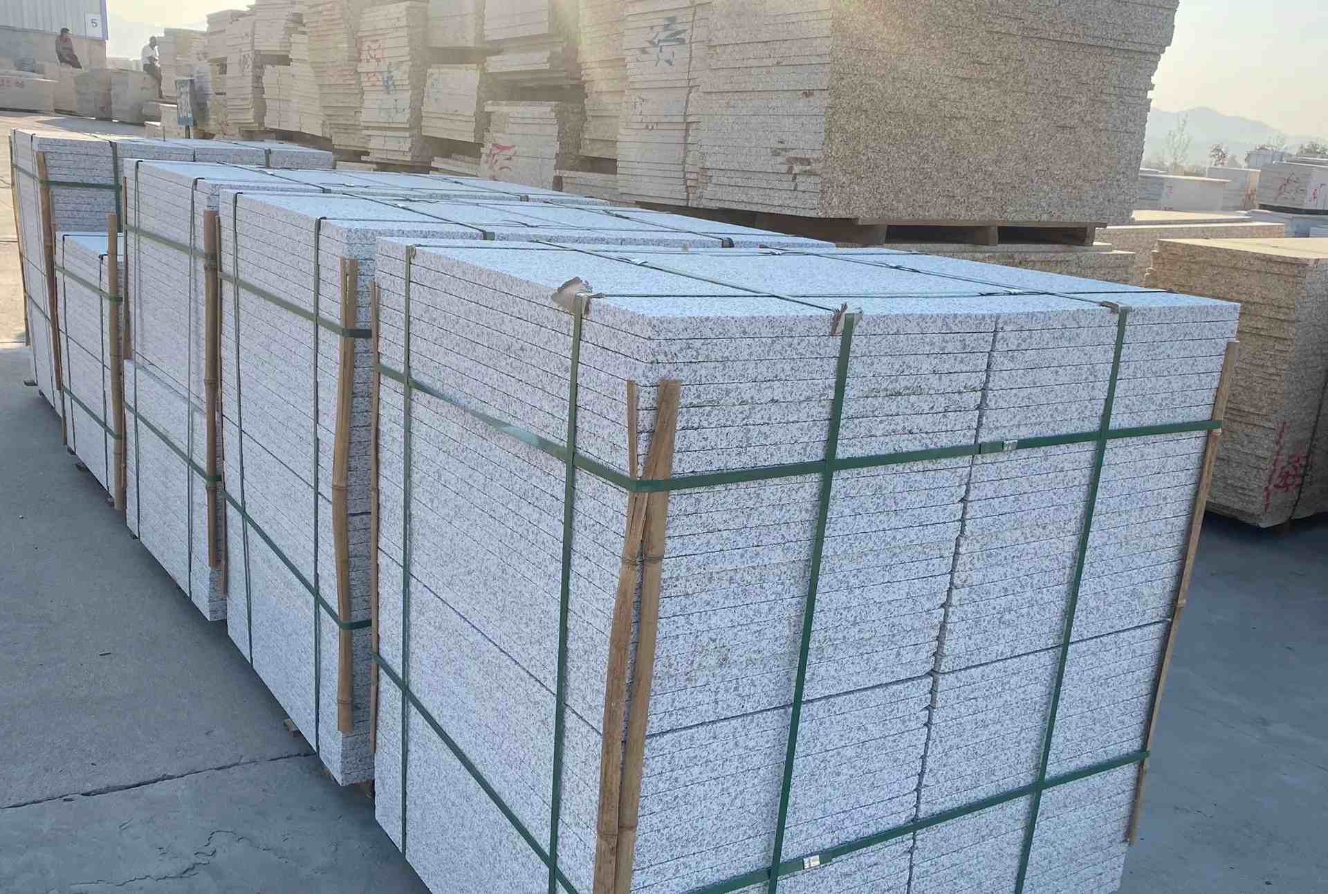 黄山 白麻花岗岩荔枝面地铺石