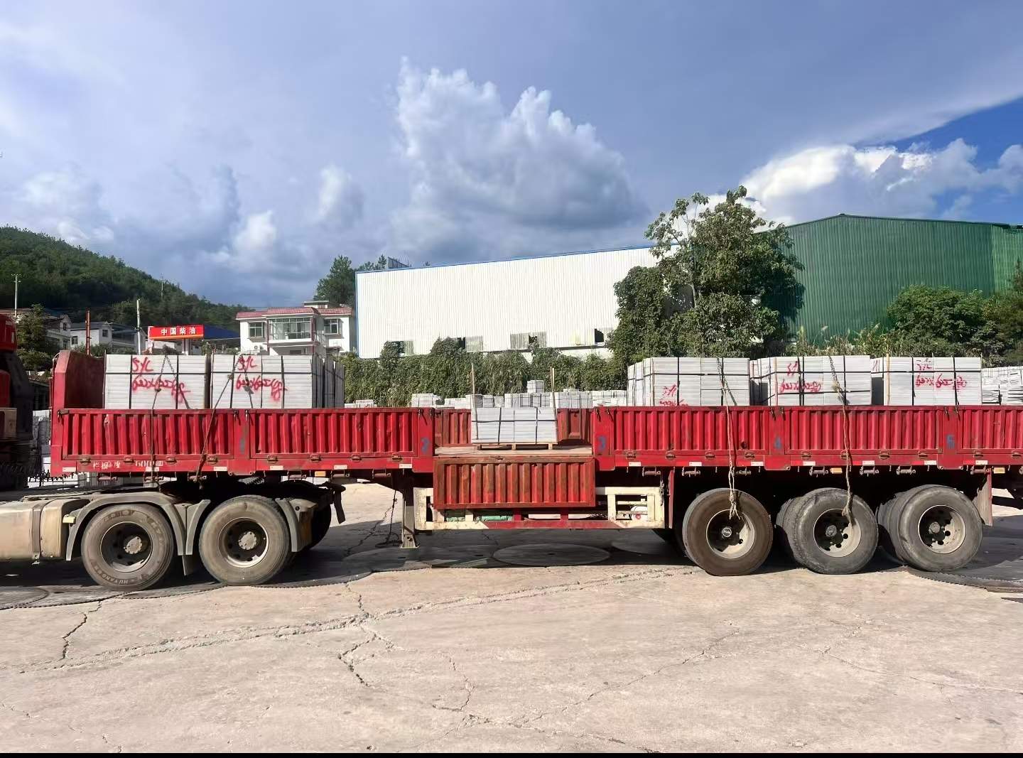 黄山 芝麻灰花岗岩地铺石出货日常