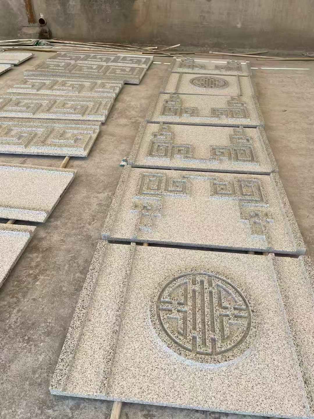 黄山 白麻花岗岩外墙立面雕刻板