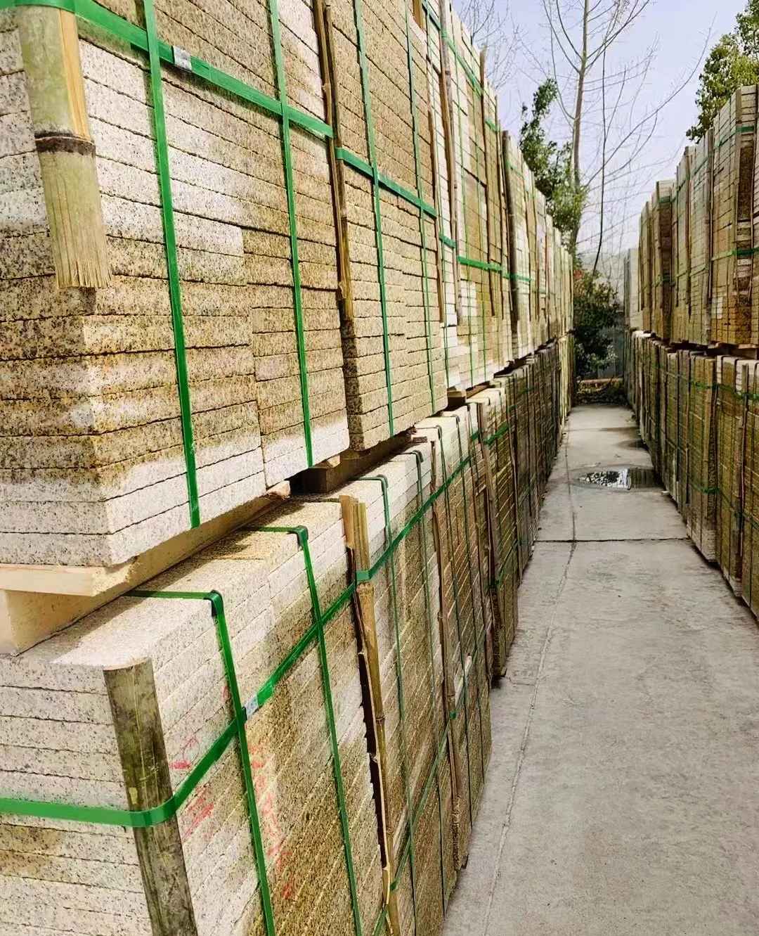 黄山 黄金麻花岗岩荔枝面地铺石