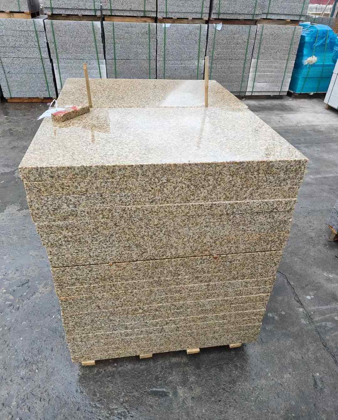 黄山 湖北黄金麻花岗岩石材荔枝面外墙石材