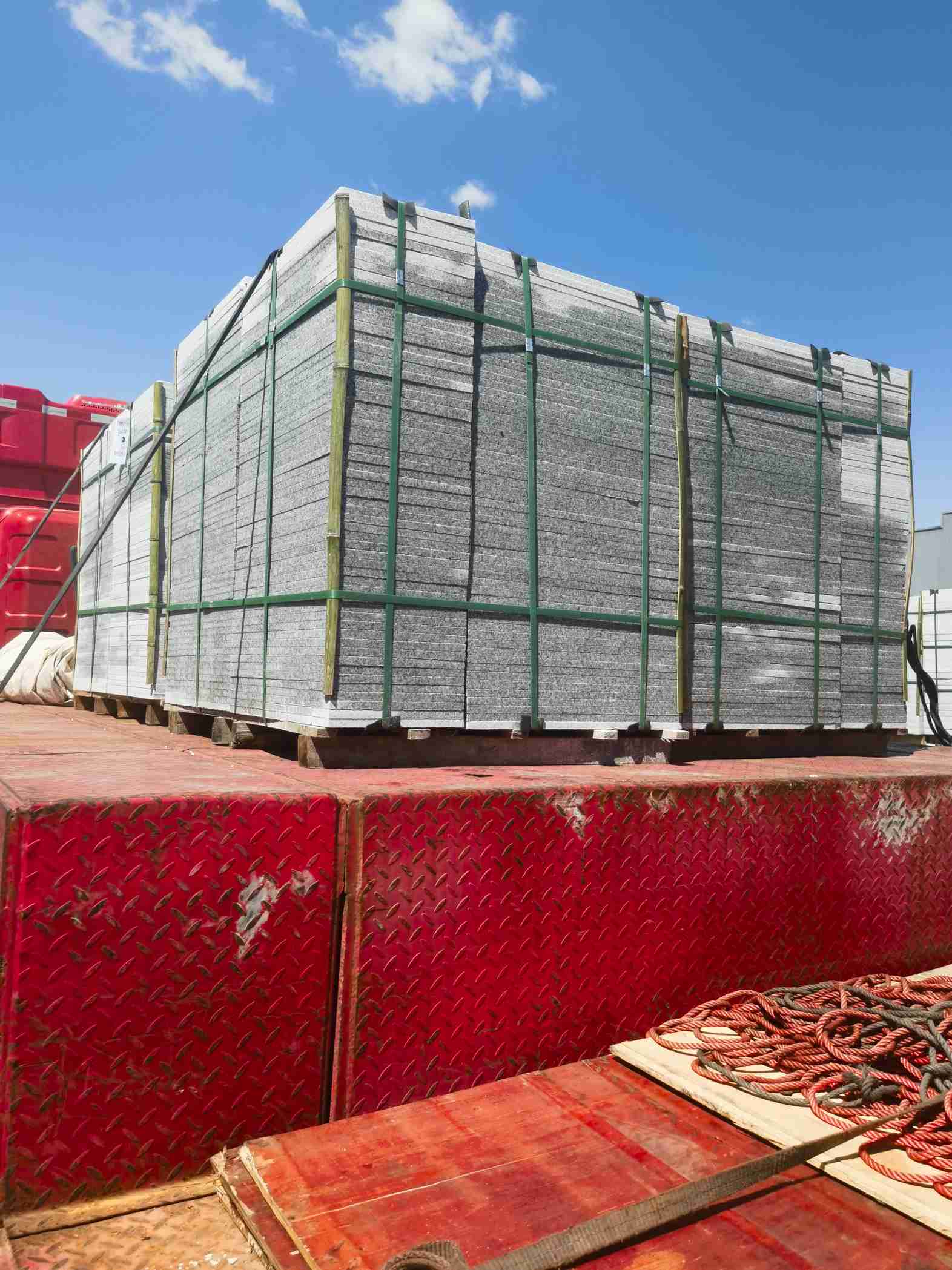 黄山 芝麻白火烧规格板地铺石300*600/600*600