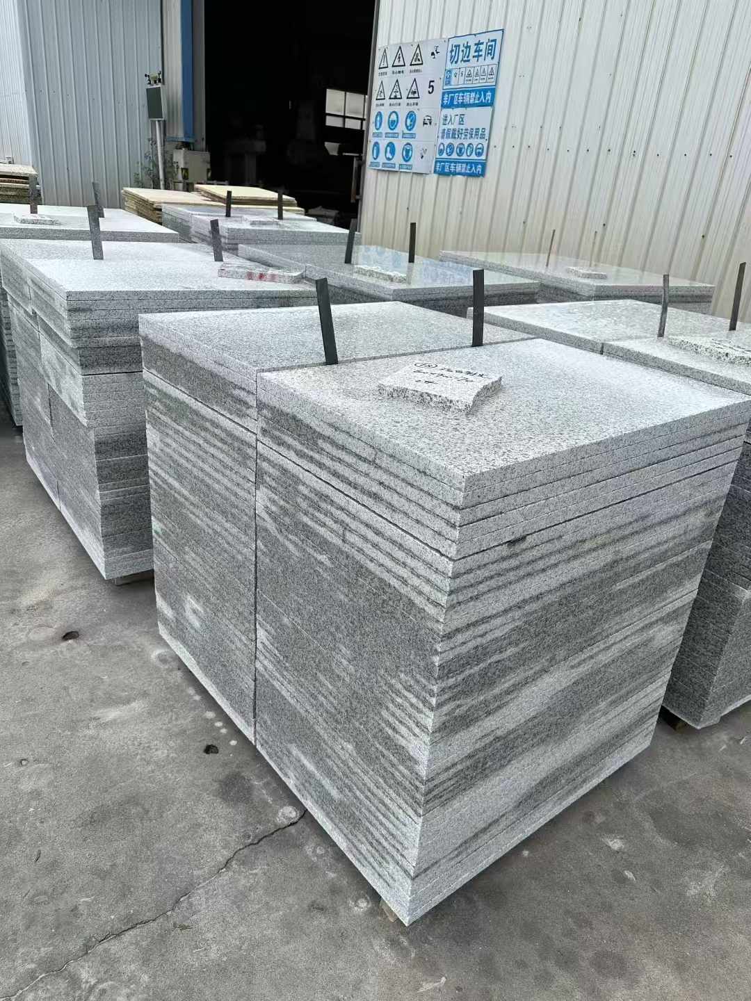 黄山 白麻光面干挂成品