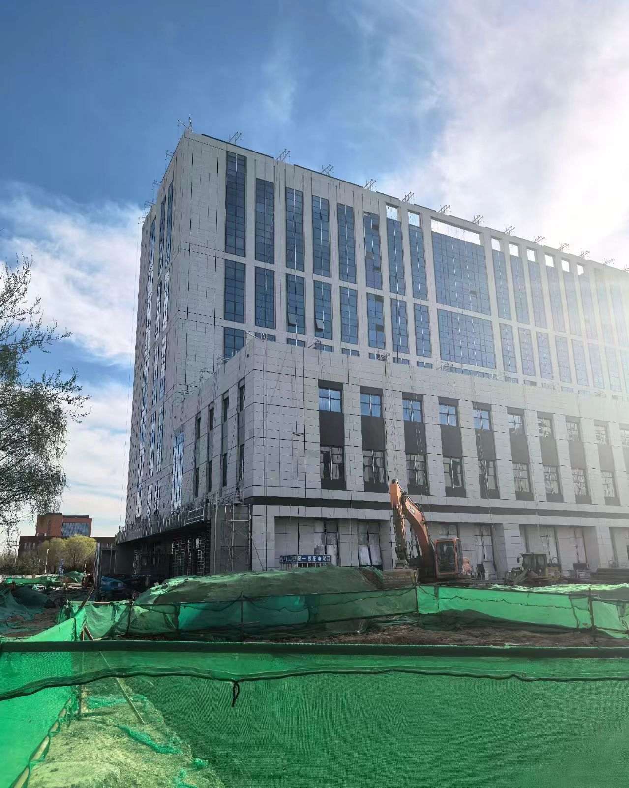 黄山 白麻花岗岩石材外墙干挂